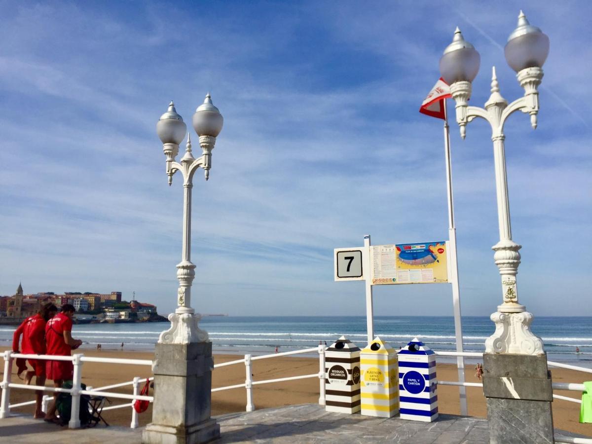 Atico Marques Vistas Al Mar - Garaje Opcional Gijón Exterior foto