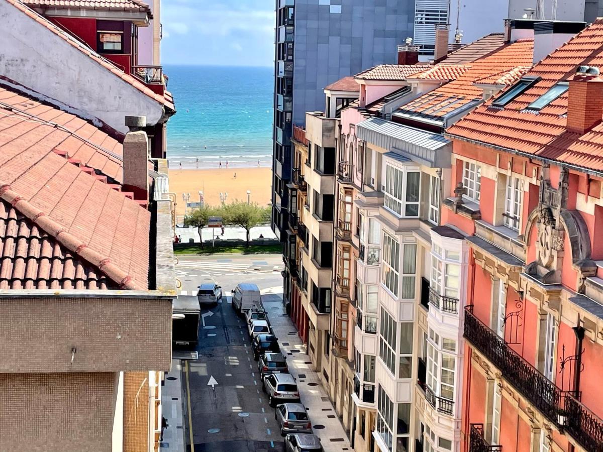 Atico Marques Vistas Al Mar - Garaje Opcional Gijón Exterior foto